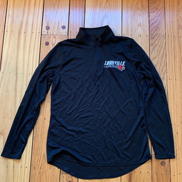 University of Louisville Lacrosse women’s black 1/4 zip pullover size S - Picture 1 of 3